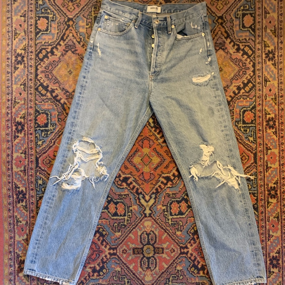 AGOLDE 90s Mid Rise Loose Fit in Fall Out Jeans